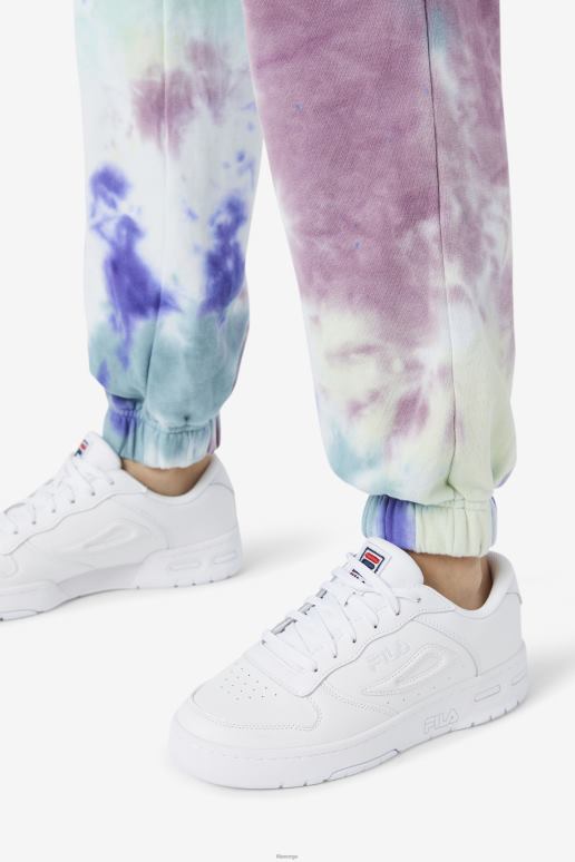 FILA kvinner raleigh tie dye jogger fila aruba blå tie dye HHL841658 aruba blå slipsfarge