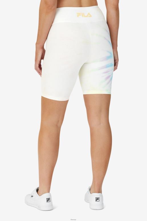 FILA kvinner taima tie dye sykkel kort fila double cream tie dye HHL841676 dobbel kremfarge