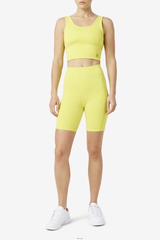 FILA kvinner tiana sykkel kort fila svovel HHL841652 svovel