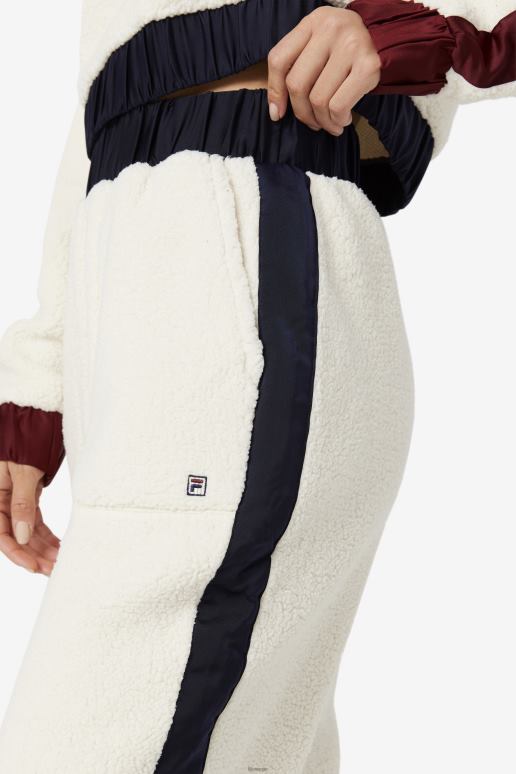 FILA kvinner tofu/peacoat/tawny port fila malia jogger HHL841587 tofu/peacoat/tawny portvin