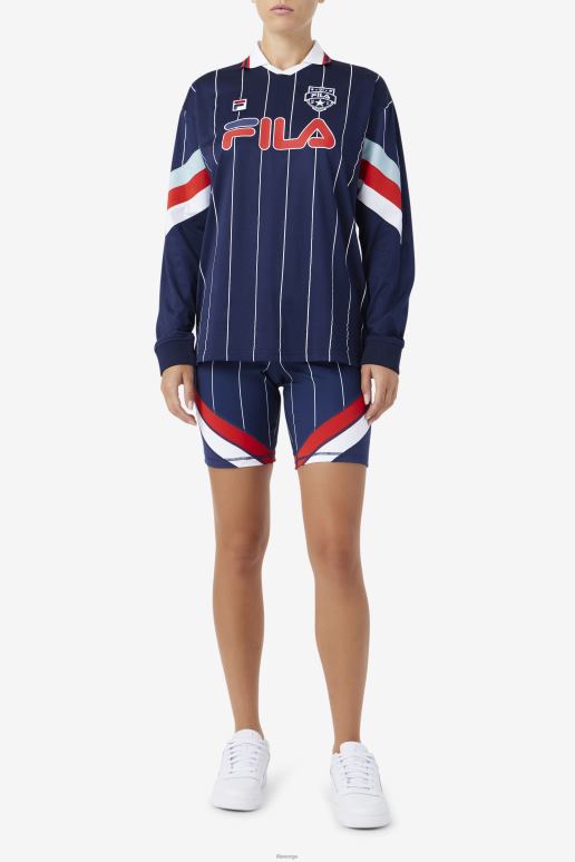 FILA kvinner yareli sykkel kort marine/rød/hvit fila HHL841577 marine/rød/hvit