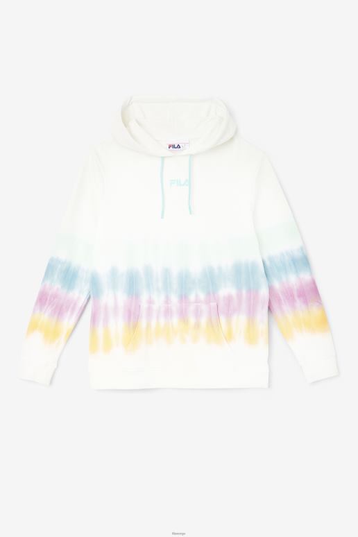 FILA kvinner aerolynn tie dye hettegenser hvit tie dye fila HHL841529 hvit slipsfarge
