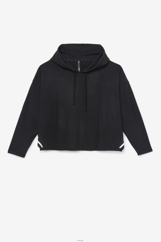 FILA kvinner fi-lux cropped svart hettegenser fila HHL841889 svart