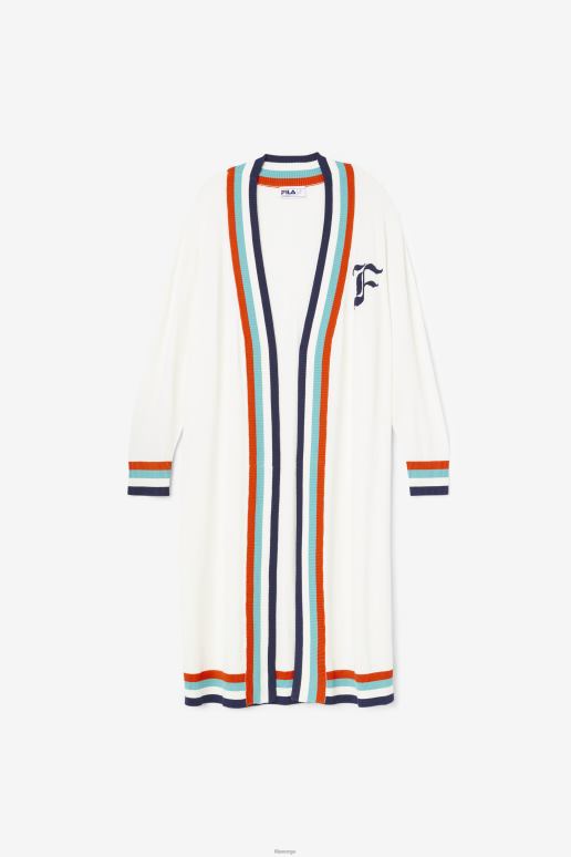 FILA kvinner fila angelina maxi cardigan tofu HHL841501 tofu