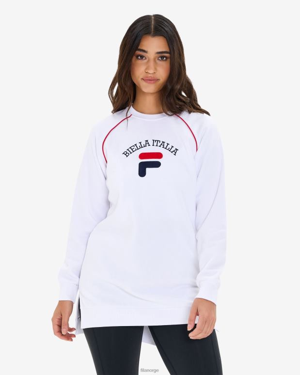FILA kvinner fila dame amara crew tunika hvit HHL842959 hvit
