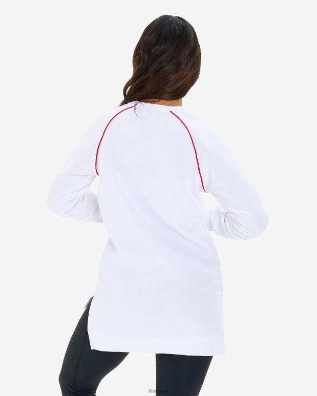 FILA kvinner fila dame amara crew tunika hvit HHL842959 hvit