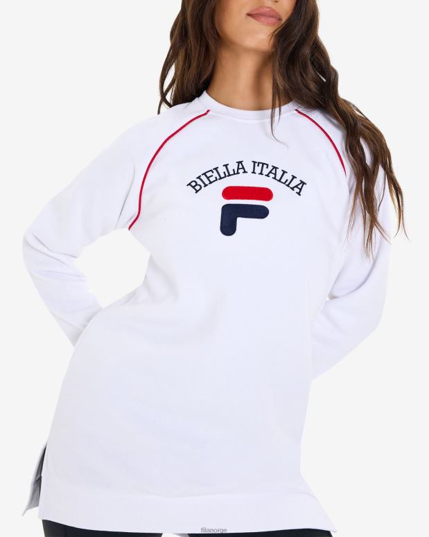 FILA kvinner fila dame amara crew tunika hvit HHL842959 hvit