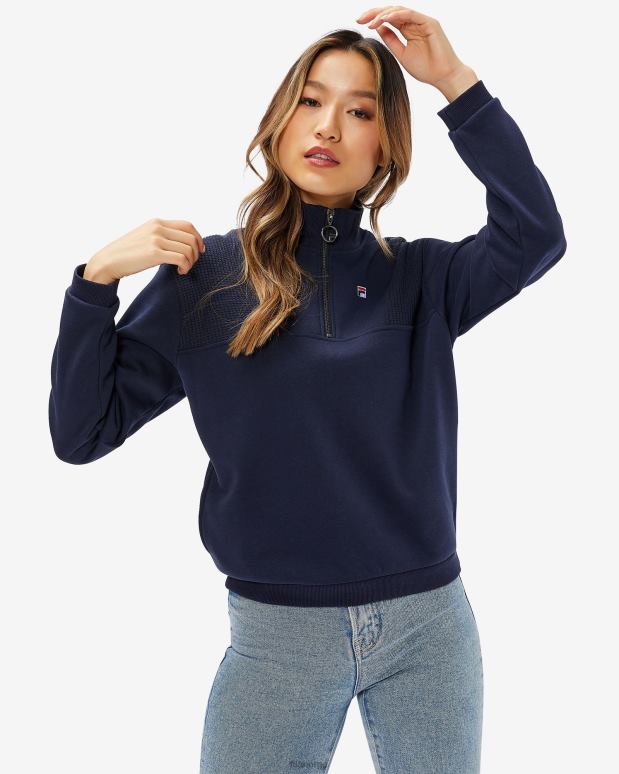 FILA kvinner fila damemerke qtr zip marine HHL842965 marinen