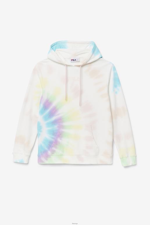FILA kvinner fila double cream tie dye aerolynn tie dye hettegenser HHL841528 dobbel kremfarge