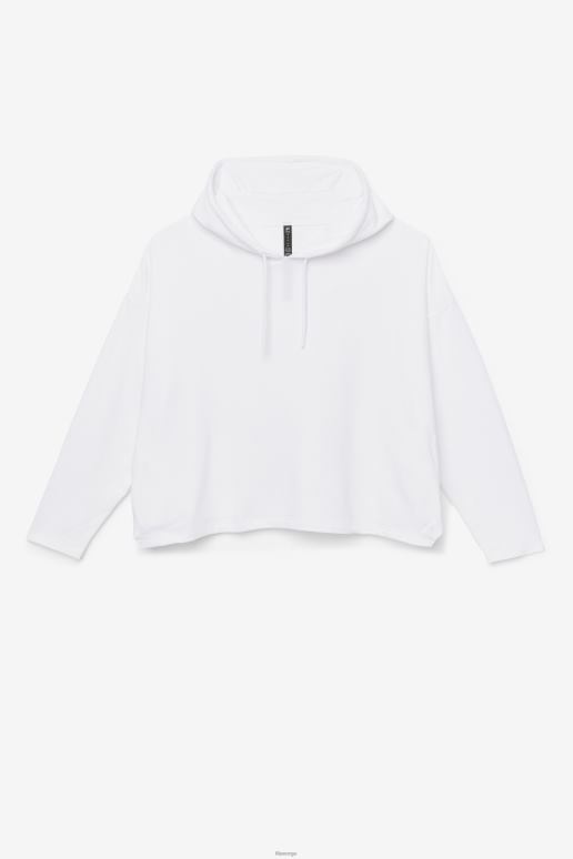 FILA kvinner fila fi-lux cropped hettegenser hvit HHL841891 hvit