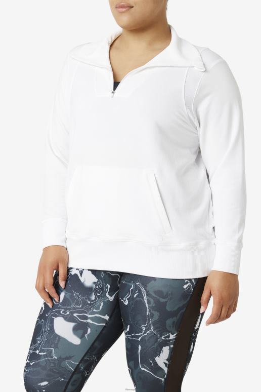 FILA kvinner fila fi-lux halv glidelås hvit HHL841927 hvit