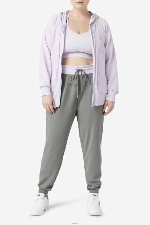 FILA kvinner fila fi-lux tekstur hettegenser med full glidelås lavendelblå HHL841885 lavendel blå
