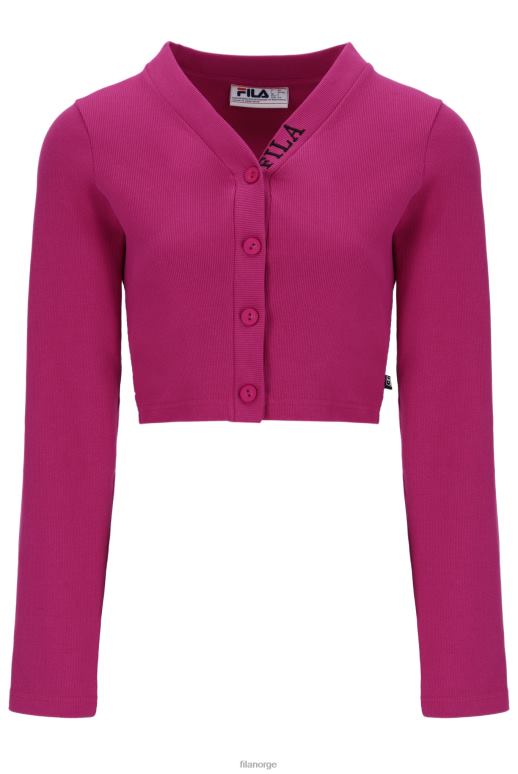 FILA kvinner fila zara cardigan med tykk ribbet for kvinner HHL843400