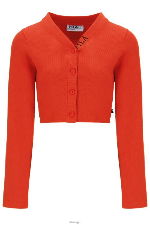 FILA kvinner fila zara mote cardigan med tykk ribbet for kvinner HHL843399