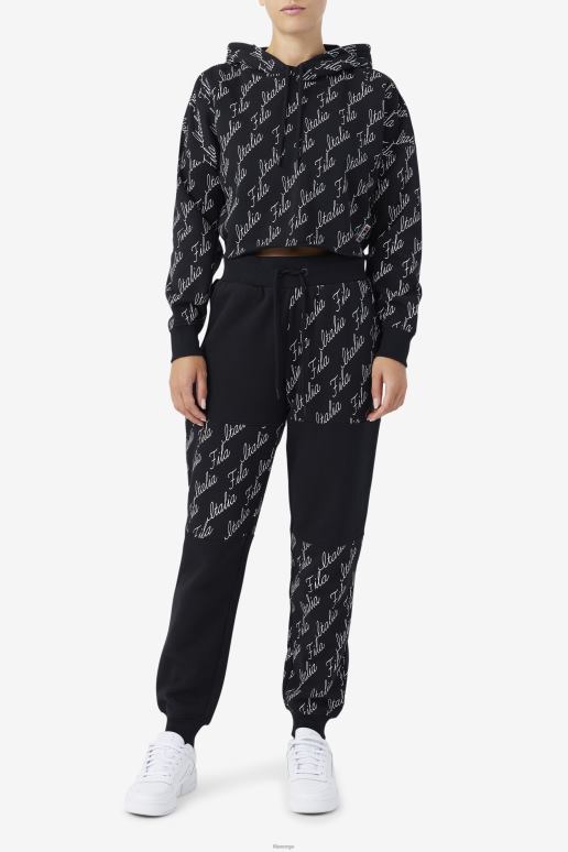 FILA kvinner gianna hettegenser svart/gardenia fila HHL841541 svart/gardenia