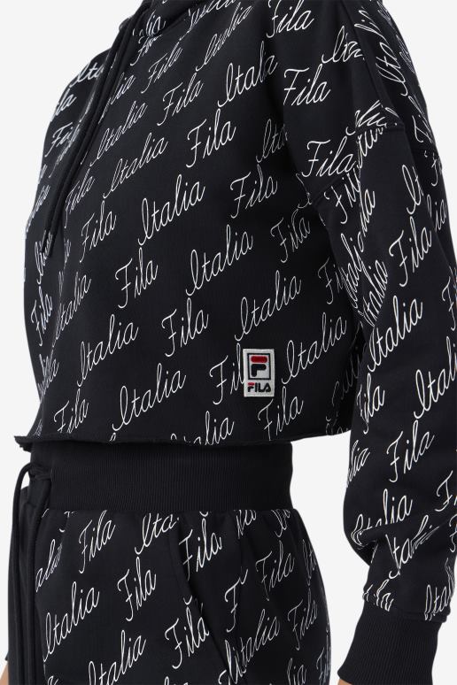 FILA kvinner gianna hettegenser svart/gardenia fila HHL841541 svart/gardenia