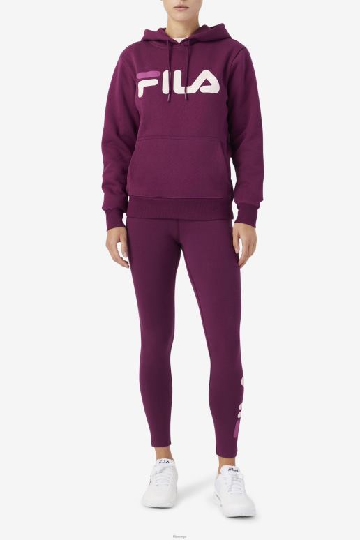 FILA kvinner lucy hettegenser fila drue vin/potpurri/rouge HHL841526 druevin/potpurri/rouge