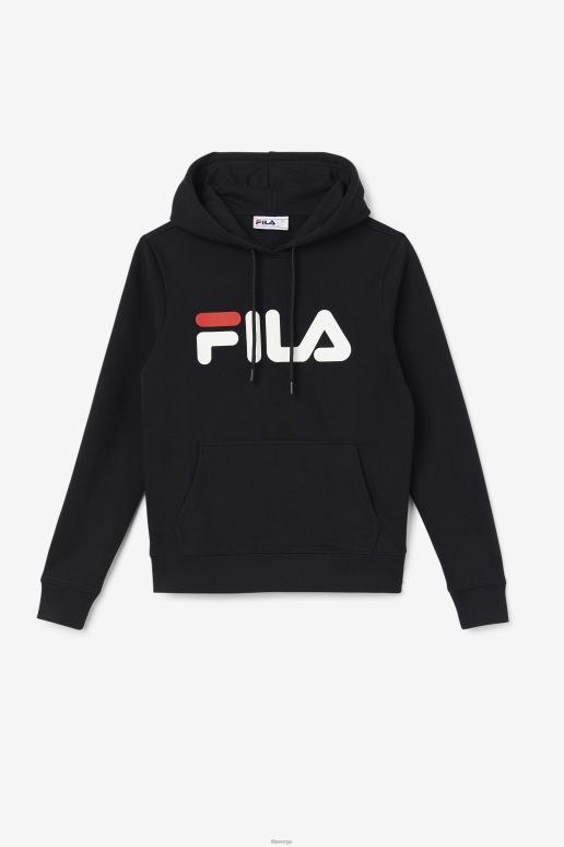FILA kvinner lucy hettegenser svart/gardenia/rød fila HHL841523 svart/gardenia/rød