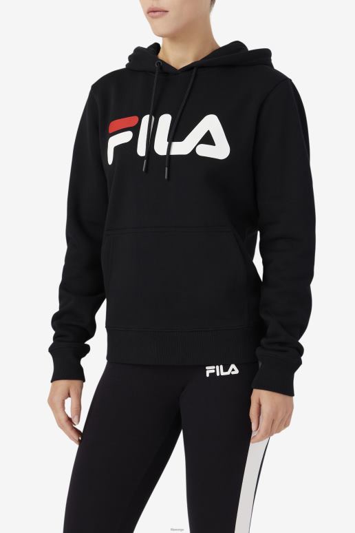 FILA kvinner lucy hettegenser svart/gardenia/rød fila HHL841523 svart/gardenia/rød