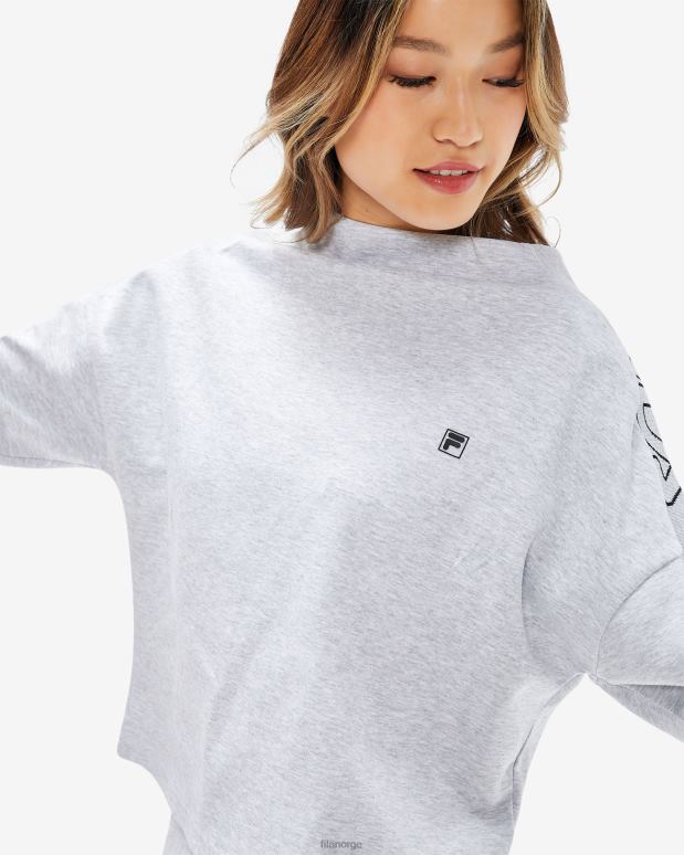 FILA kvinner lys grå marle fila chiara topp for kvinner HHL842961 lys grå marle