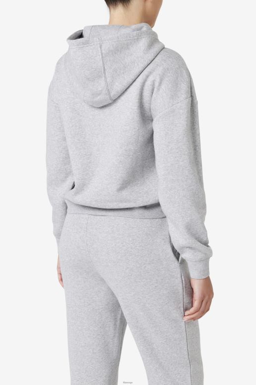 FILA kvinner marina hettegenser gråmelert fila HHL841493 gråmelert