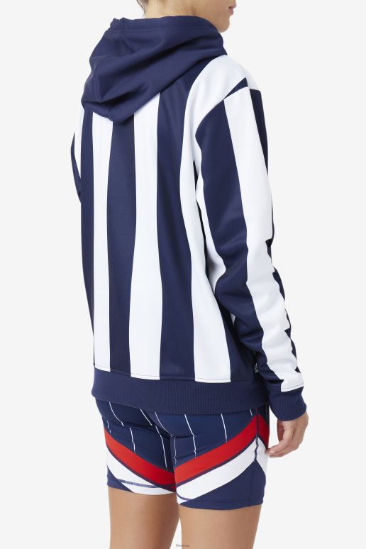 FILA kvinner marine/hvit kimilah hettegenser fila HHL841506 marine/hvit