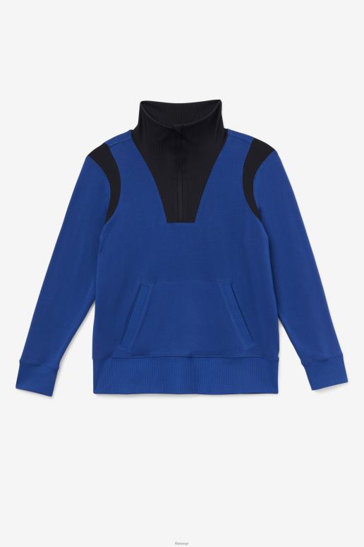 FILA kvinner marineblå peon fila fi-lux halv glidelås HHL841893 marine pion