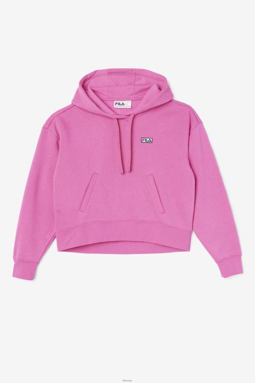 FILA kvinner rosa glød fila marina hettegenser HHL841491 rosa glød