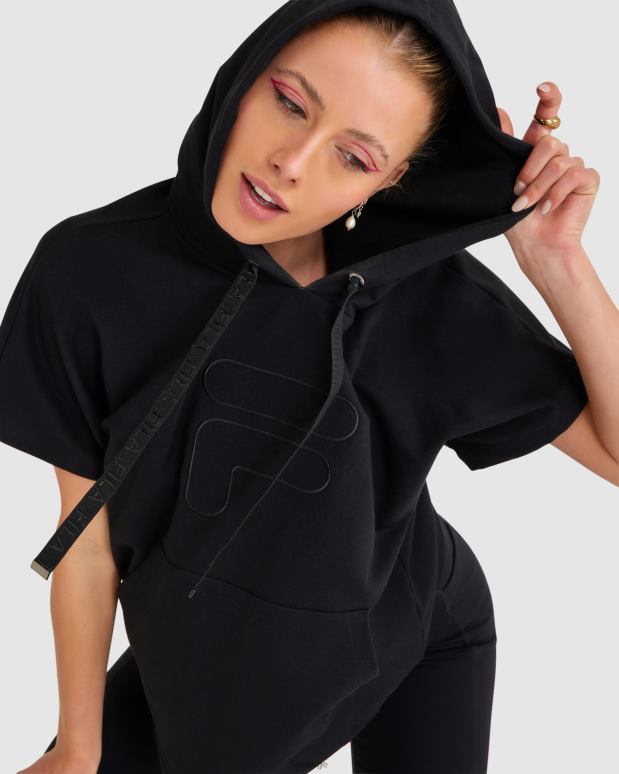 FILA kvinner svart spencer ss hettegenser for kvinner fila HHL842814 svart