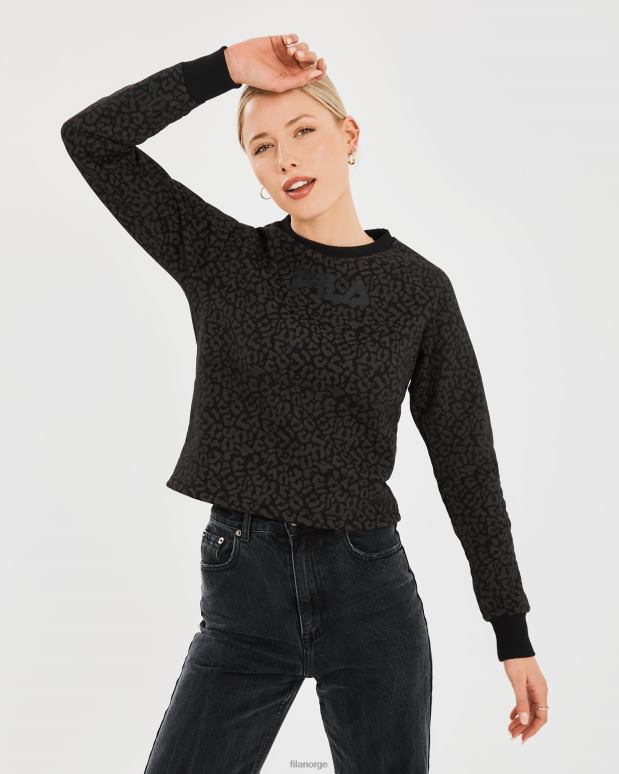 FILA kvinner svarte kvinners volta crew fila HHL842808 svart