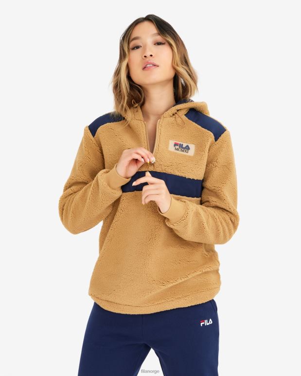 FILA kvinner teddy dame janet teddy qtr zip fila HHL842880 bamse
