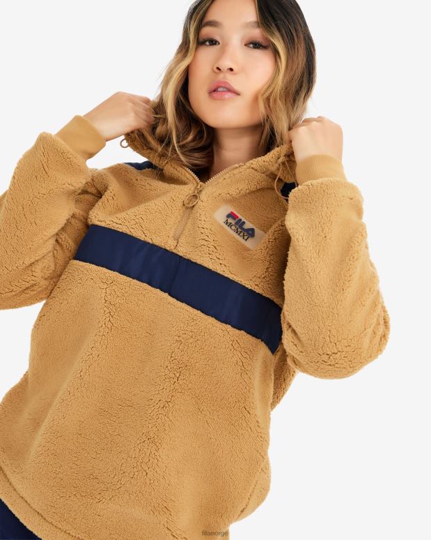 FILA kvinner teddy dame janet teddy qtr zip fila HHL842880 bamse