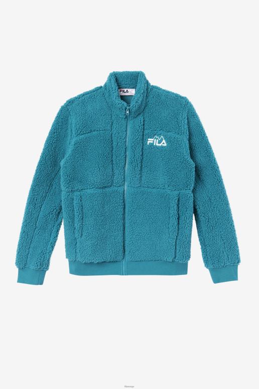 FILA kvinner deep lake fila freyja sherpajakke HHL841773 dyp innsjø