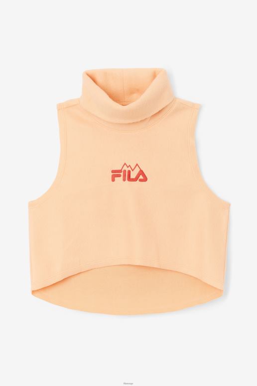 FILA kvinner eliana cropped neck warmer oransje/cayenne fila HHL841415 appelsin/cayenne