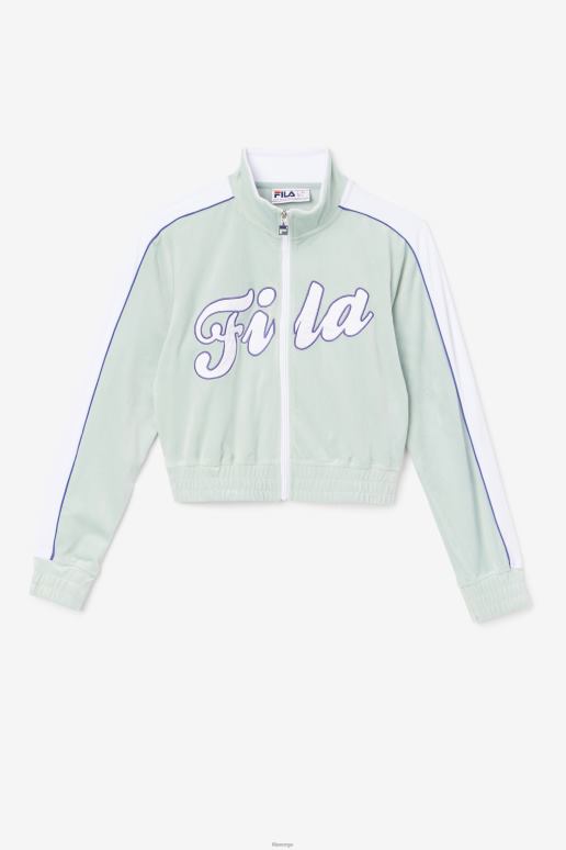 FILA kvinner eter/hvit/blå fila valery velourjakke HHL841767 eter/hvit/blå