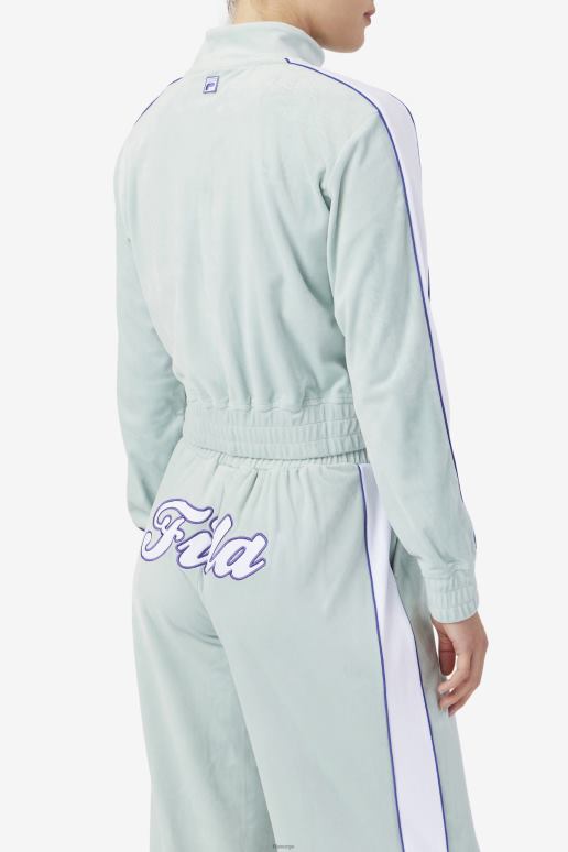 FILA kvinner eter/hvit/blå fila valery velourjakke HHL841767 eter/hvit/blå
