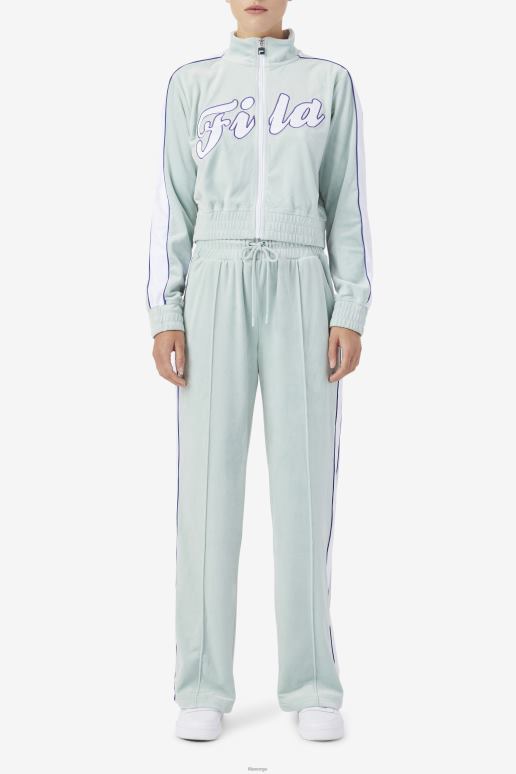 FILA kvinner eter/hvit/blå fila valery velourjakke HHL841767 eter/hvit/blå