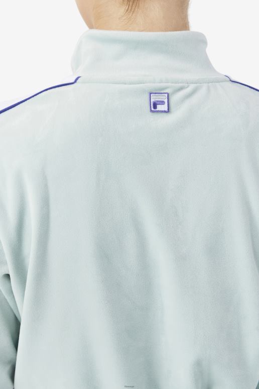 FILA kvinner eter/hvit/blå fila valery velourjakke HHL841767 eter/hvit/blå