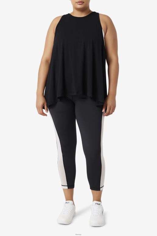FILA kvinner fi-lux tanktopp med åpen rygg fila svart HHL841910 svart