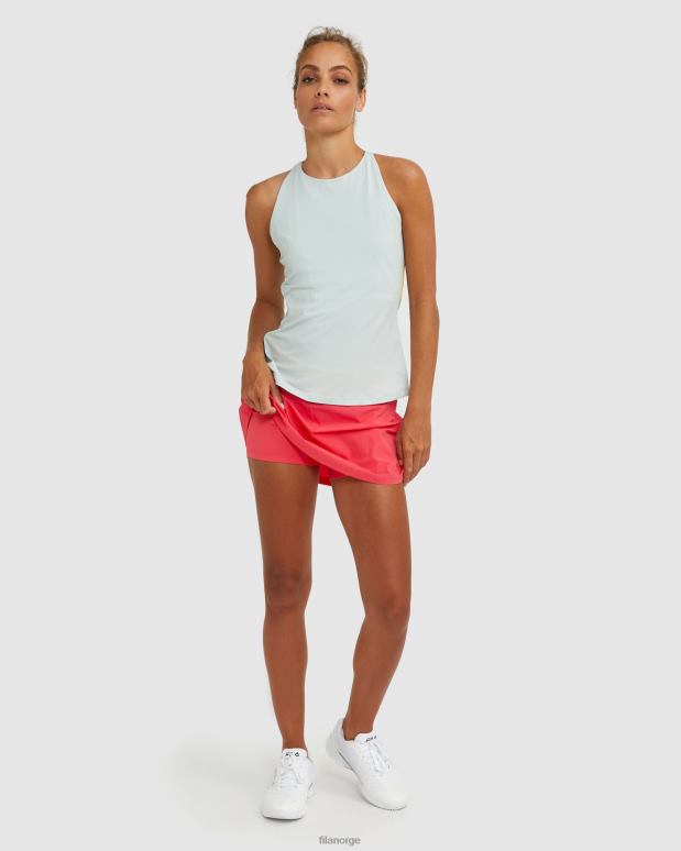 FILA kvinner fila high neck racerback tank fila grey/sunshine HHL842918 grått/solskinn