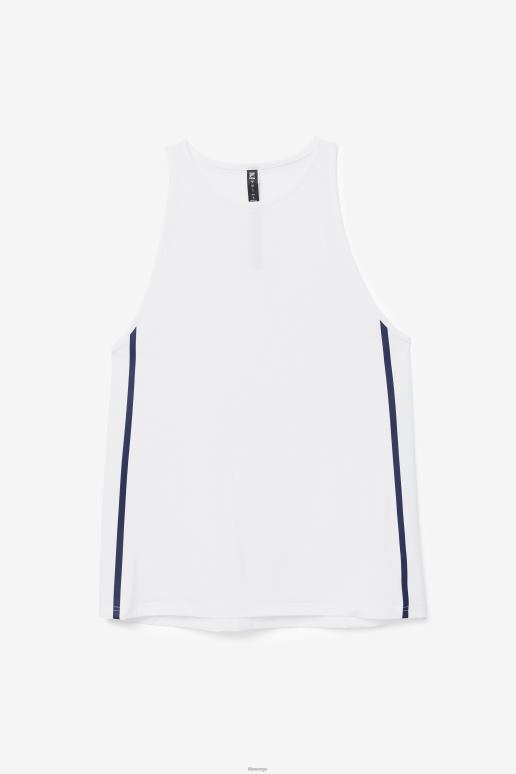 FILA kvinner fila hvit/hvit lyng/svart fi-lux løs tanktopp HHL841930 hvit/hvit lyng/sort