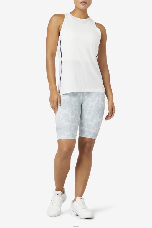 FILA kvinner fila hvit/hvit lyng/svart fi-lux løs tanktopp HHL841930 hvit/hvit lyng/sort