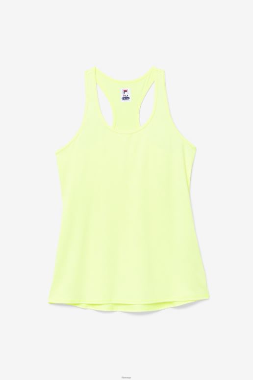 FILA kvinner fila pickleball racerback tank yellowheather HHL842023 gullyng