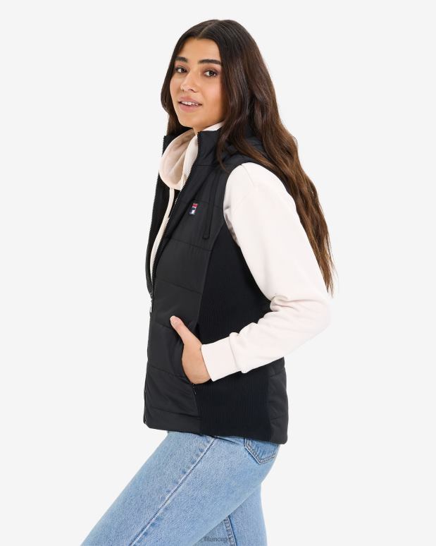 FILA kvinner fila svart iranga puffvest for kvinner HHL842974 svart
