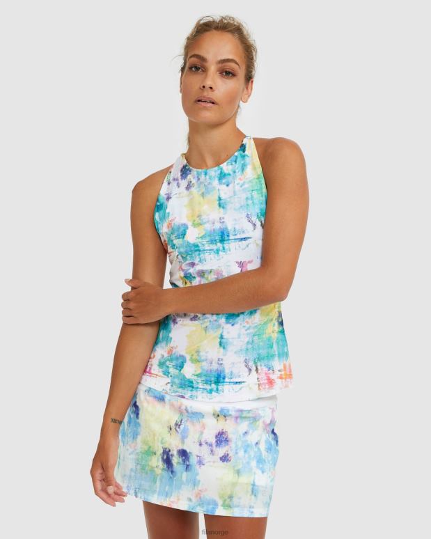 FILA kvinner fila tie dye fila racerback tank HHL842926 bindefarge