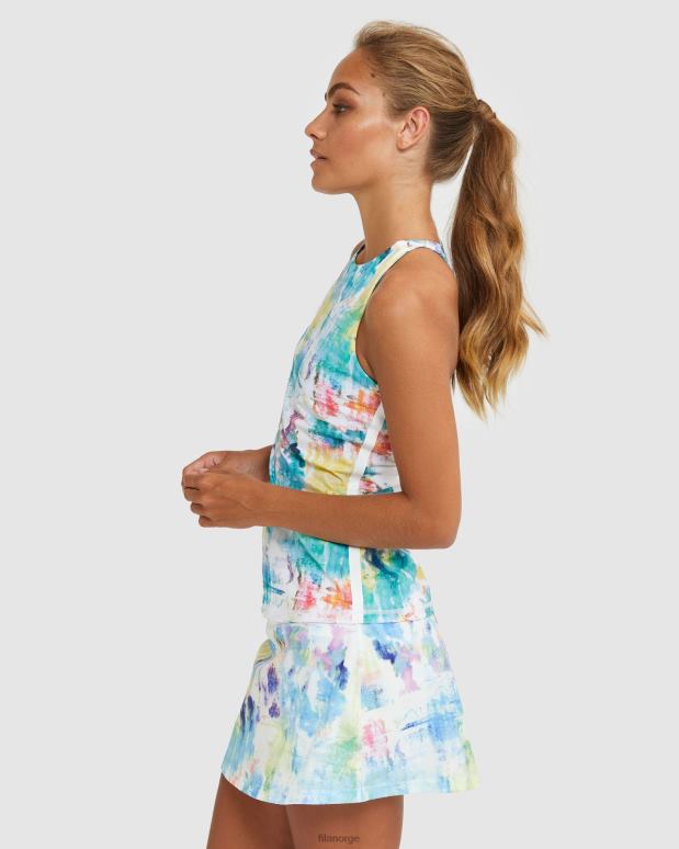 FILA kvinner fila tie dye fila racerback tank HHL842926 bindefarge