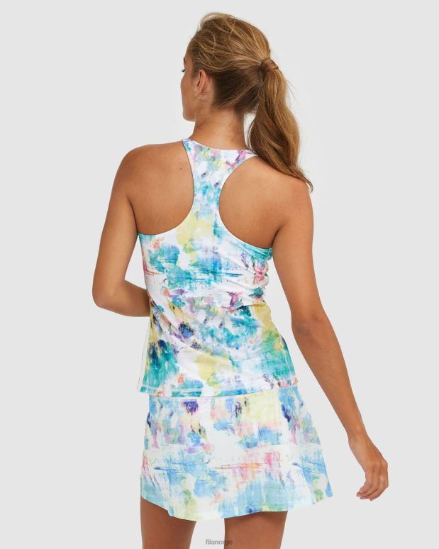 FILA kvinner fila tie dye fila racerback tank HHL842926 bindefarge