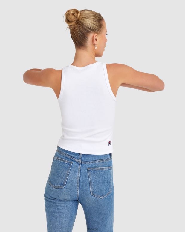 FILA kvinner hvit fila cinzia rib tank for kvinner HHL842829 hvit