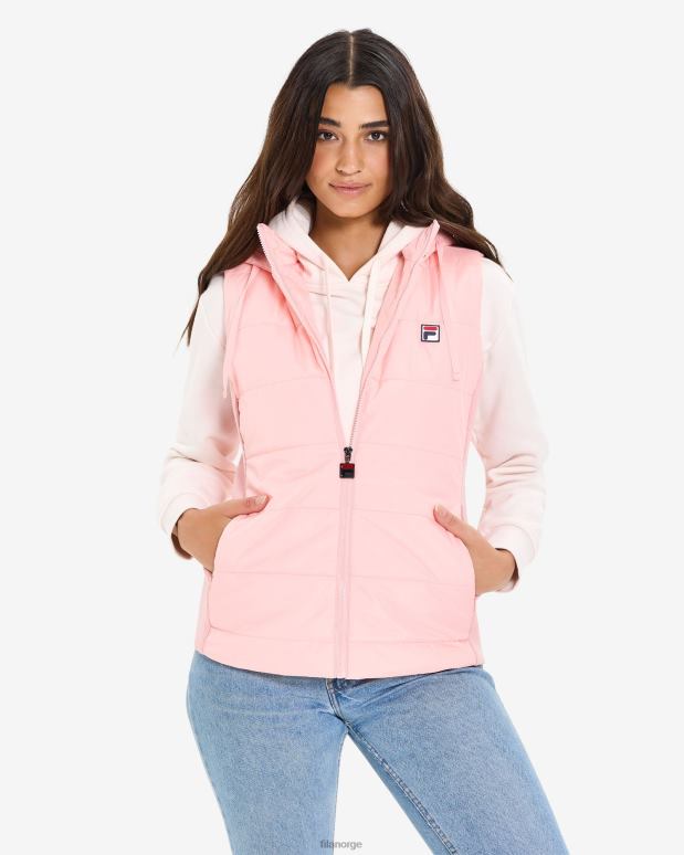FILA kvinner iranga puffvest for kvinner blek rose fila HHL842975 blek rose