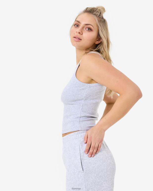 FILA kvinner lys grå marle marbel rib tank fila HHL842946 lys grå marle